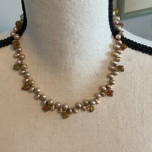 Elegant Pearl and Bead Necklace